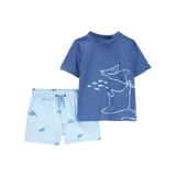 Traje de baño de 2 piezas anti-UV para niño Carter's - Azul
