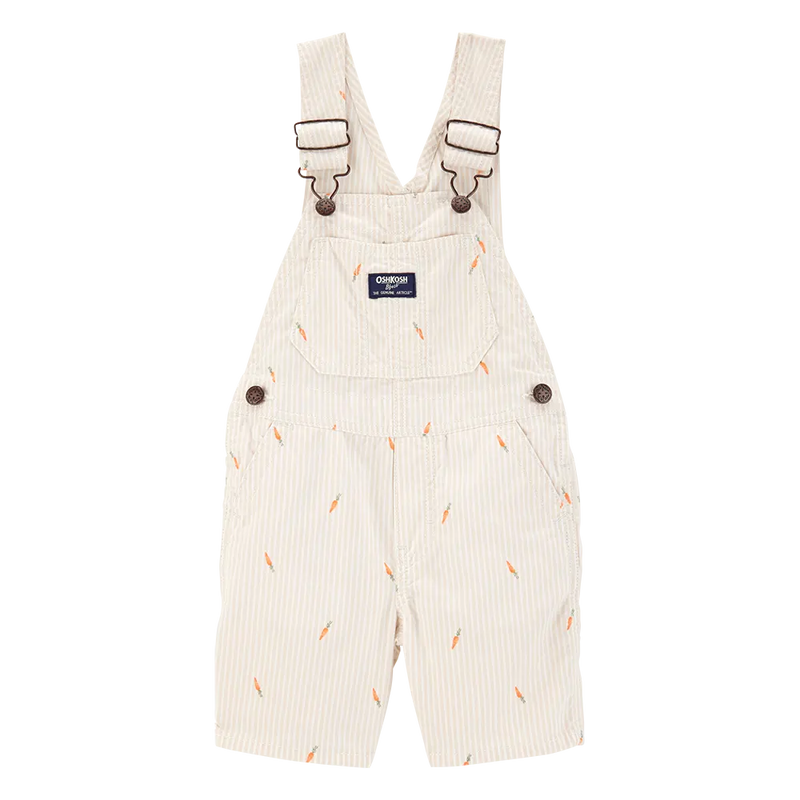 Salopette Courte Rayée Garçon OshKosh - Carotte