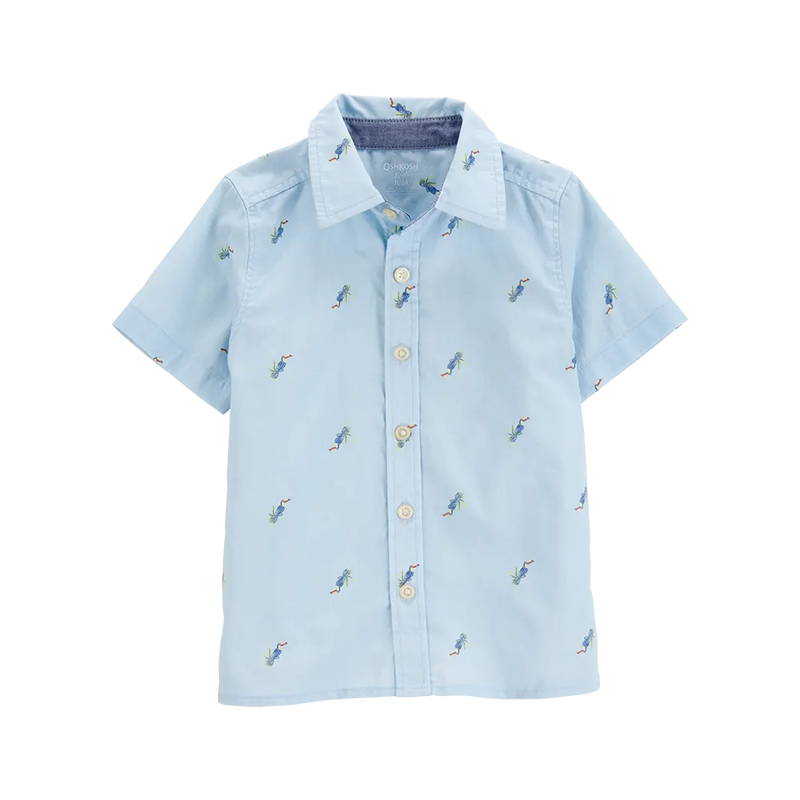 Chemise en Coton Garçon OshKosh - Bleu Toucan
