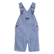 Salopette courte en toile pour garçon - Bleu