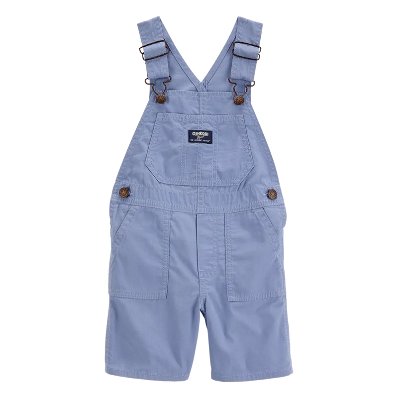 Salopette Courte en Toile Garçon OshKosh - Bleu