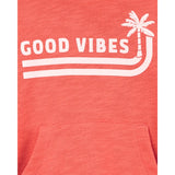Carter's Boy's Knit Hoodie - Orange Palm Trees