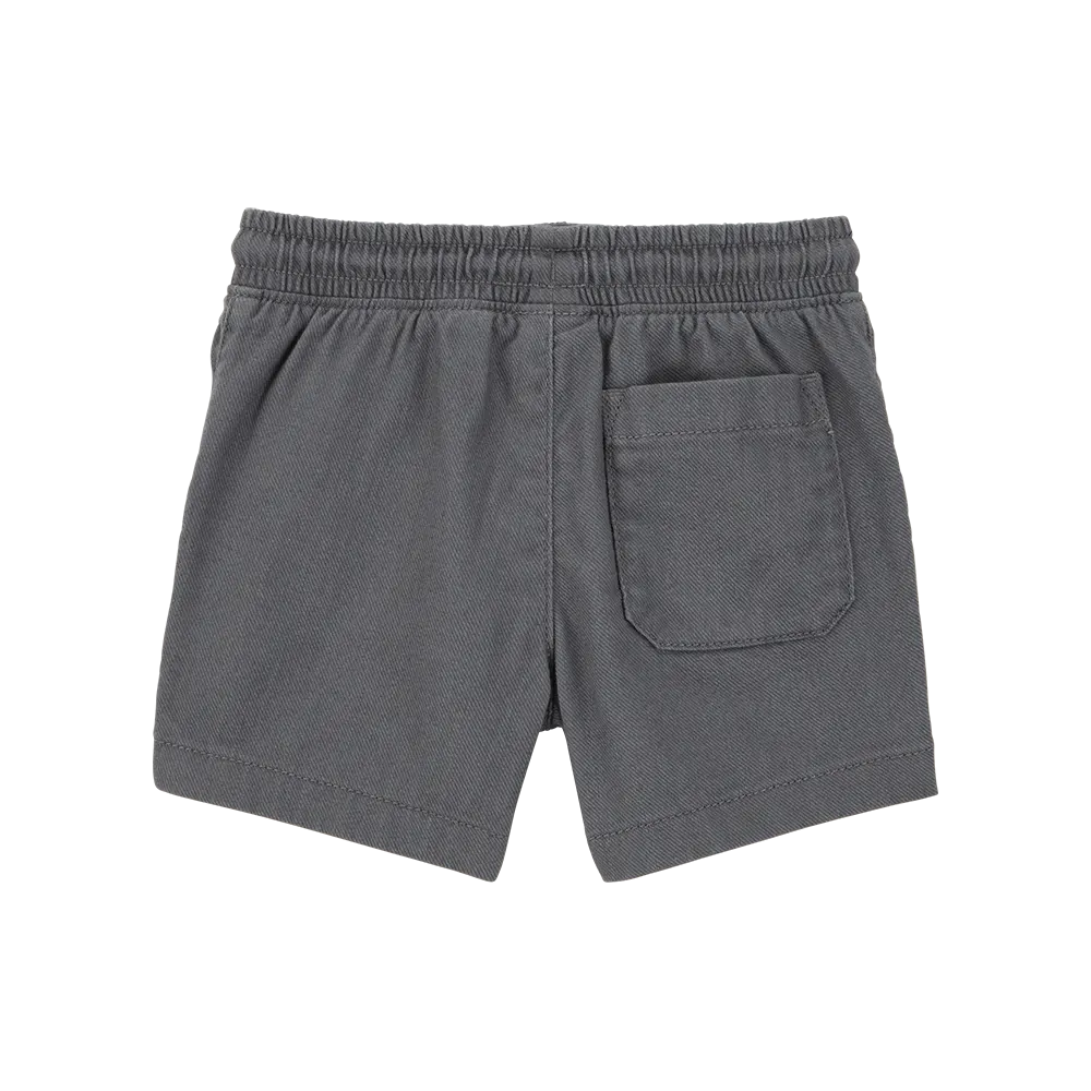 Short en Sergé à Enfiler Garçon Carter's - Gris