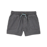 Short en sergé à enfiler pour garçon - Gris
