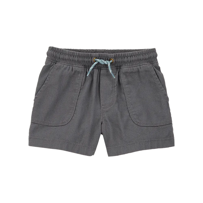 Short de sarga sin cierre para niño Carter's - Gris