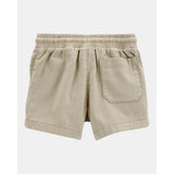 Short en Sergé à Enfiler Garçon Carter's - Kaki