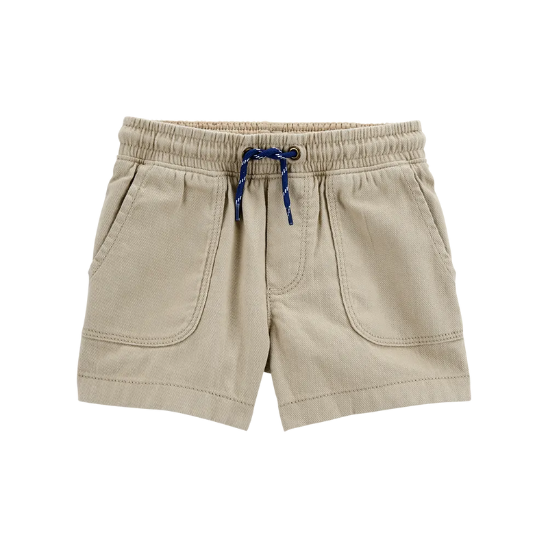 Short en Sergé à Enfiler Garçon Carter's - Kaki