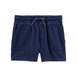 Short en sergé à enfiler pour garçon - Bleu marine