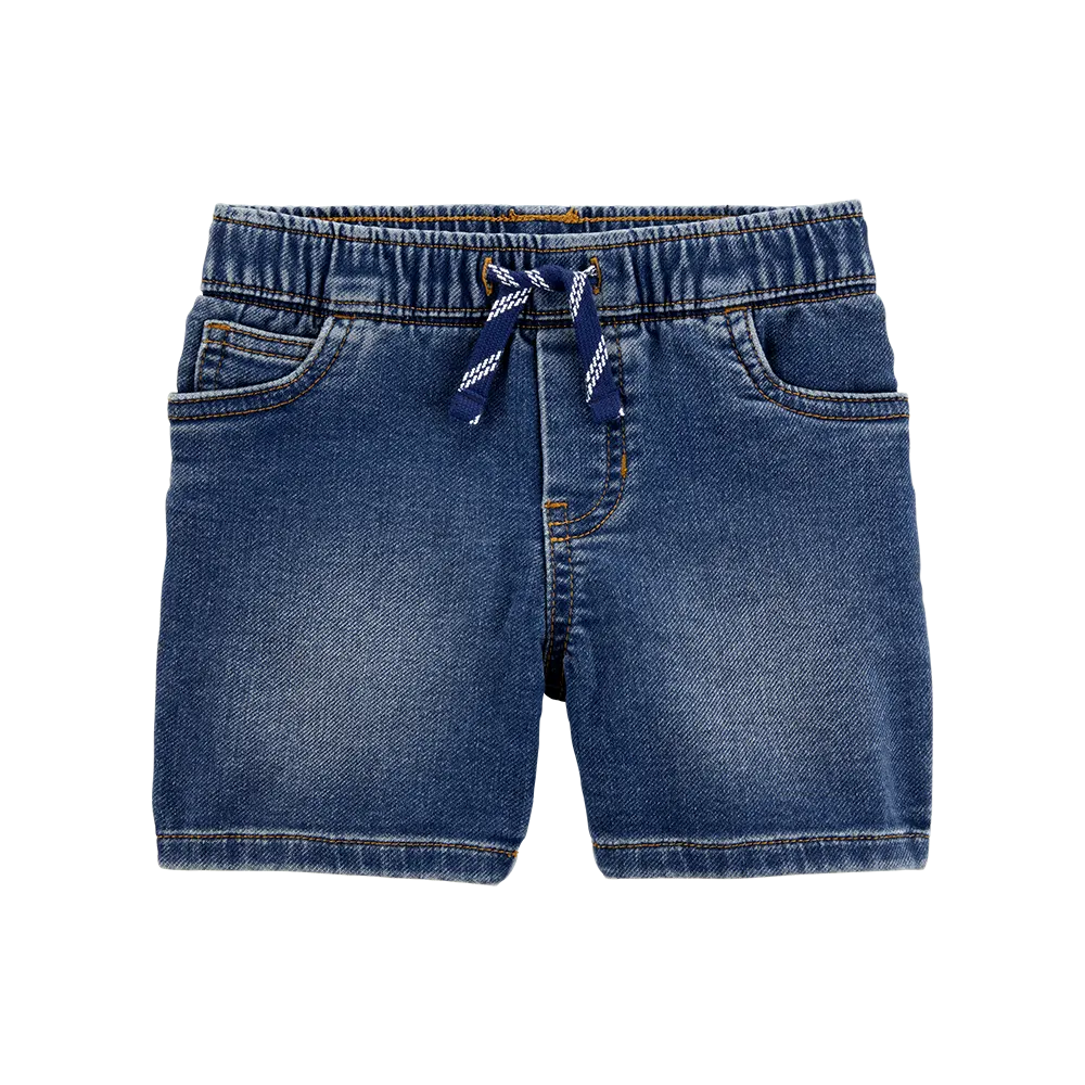 Short en jean à enfiler pour garçon - Bleu marine