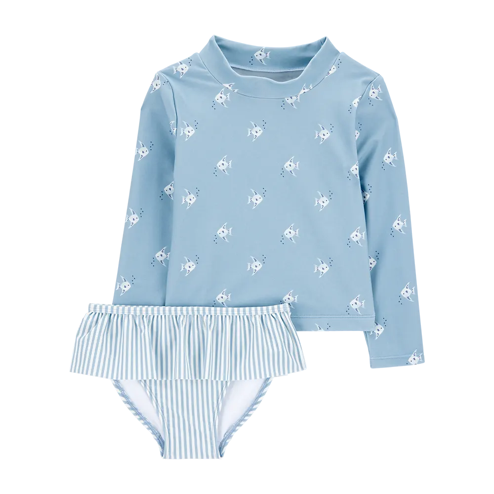 Ensemble maillot de bain anti-UV 2 pièces fille