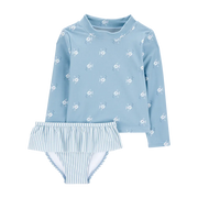 Ensemble maillot de bain anti-UV 2 pièces fille