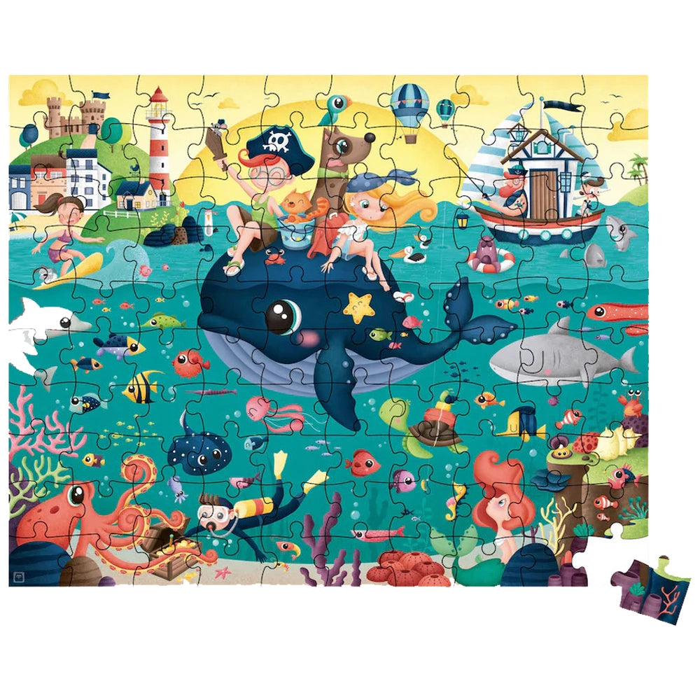 Eurekakids Puzzle Sous-Marin 100 Pièces 5A+