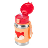 Skip Hop Gourde avec Paille en Acier Inoxydable 350ml - Renard