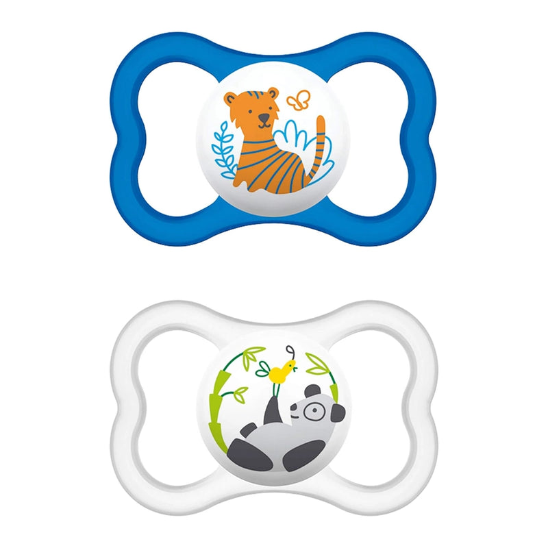 Lot de 2 Sucettes MAM Air 6M+ - Tigre & Panda