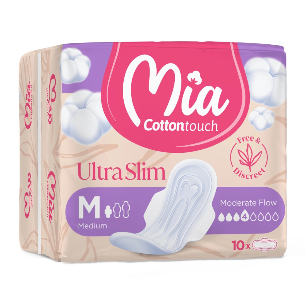 Mia Cotton Touch Ultra Slim Medium - 10 Pièces