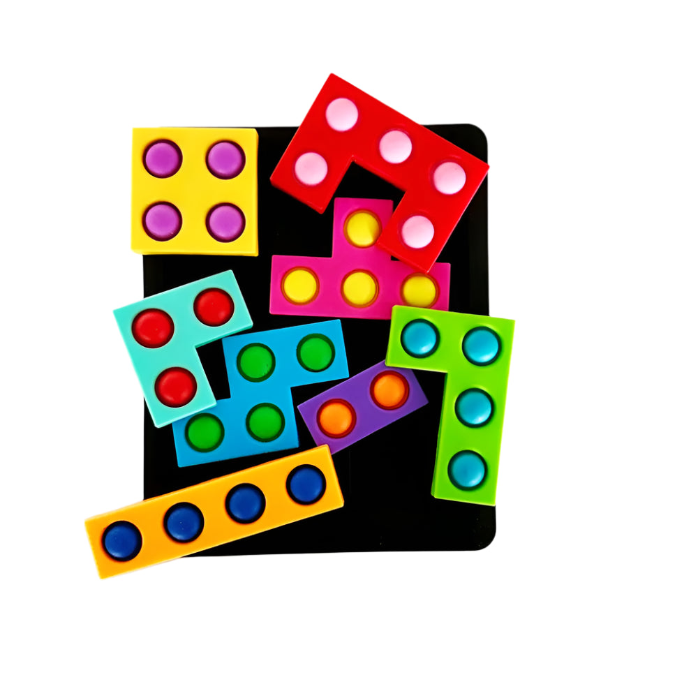 Puzzle Tetris Pop it  de 8 Pièces - 3A+