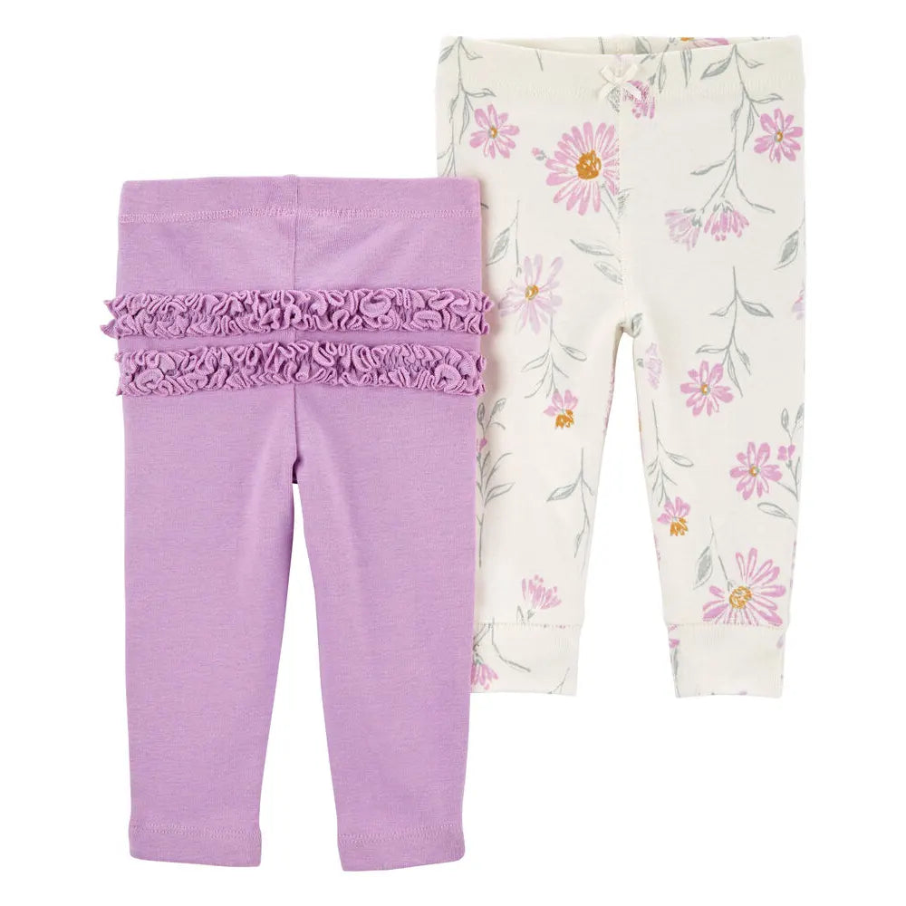Lot de 2 Leggings à Enfiler Carter's - Floral