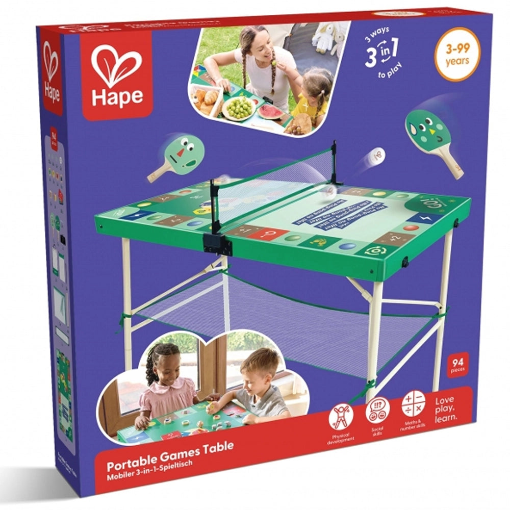 Hape Table de Jeux Portable 3A+
