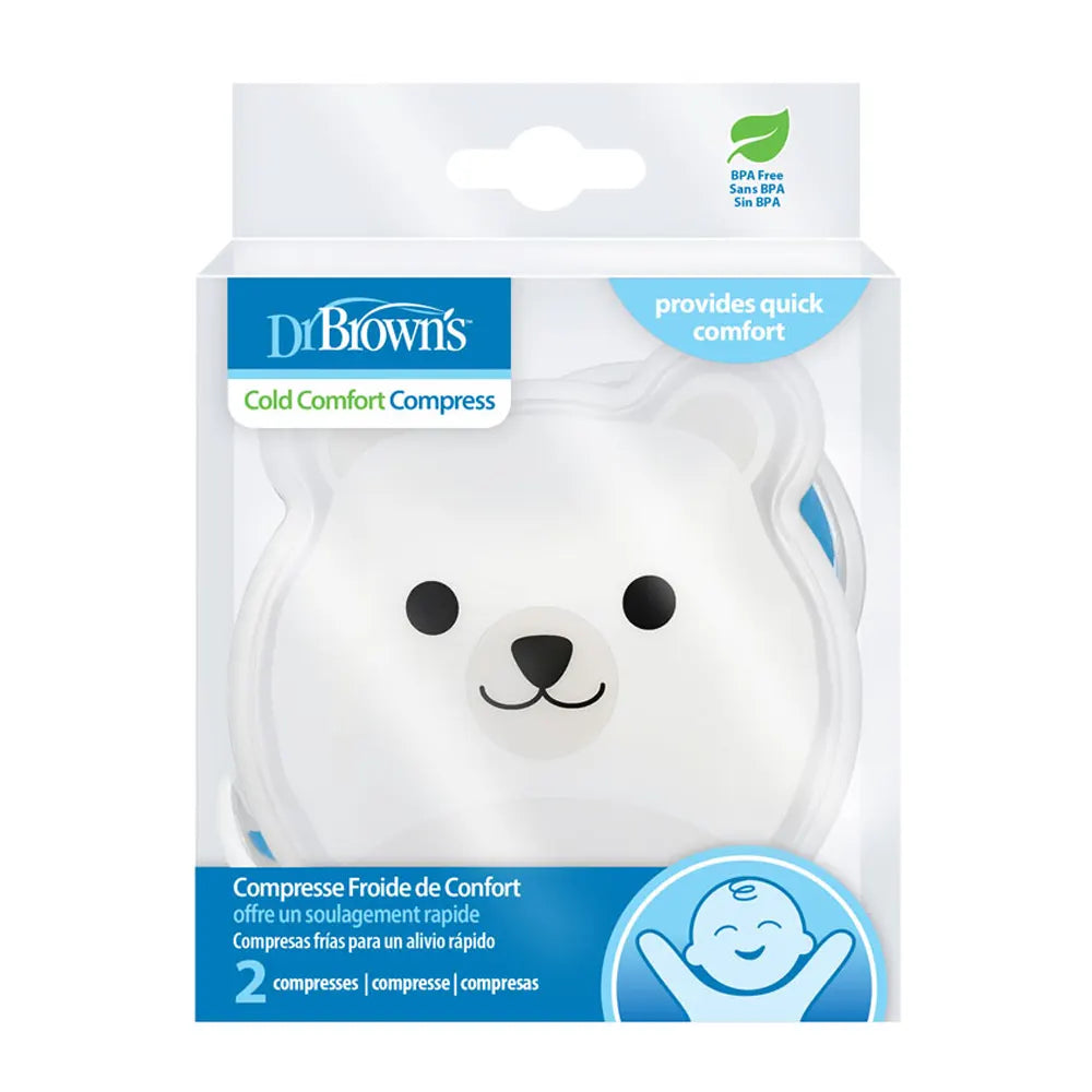 Dr. Brown's Pack de 2 Compresses Froides - Ours & Baleine