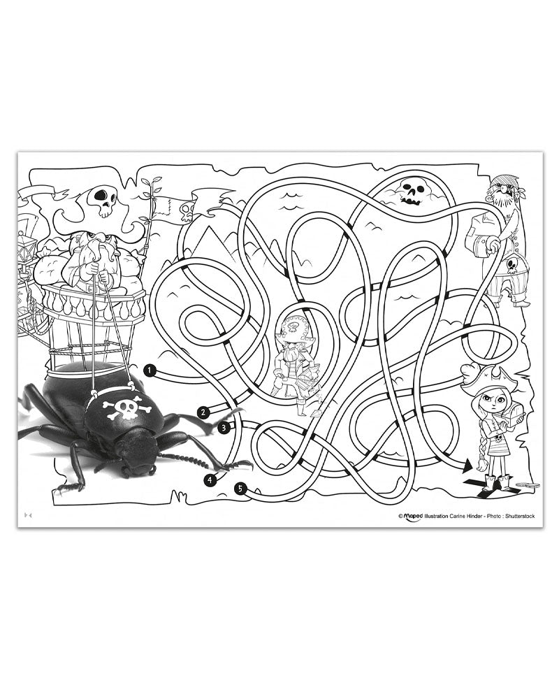 Maped Mini Jeu à Colorier 20 Feuilles en Pochette - Vert