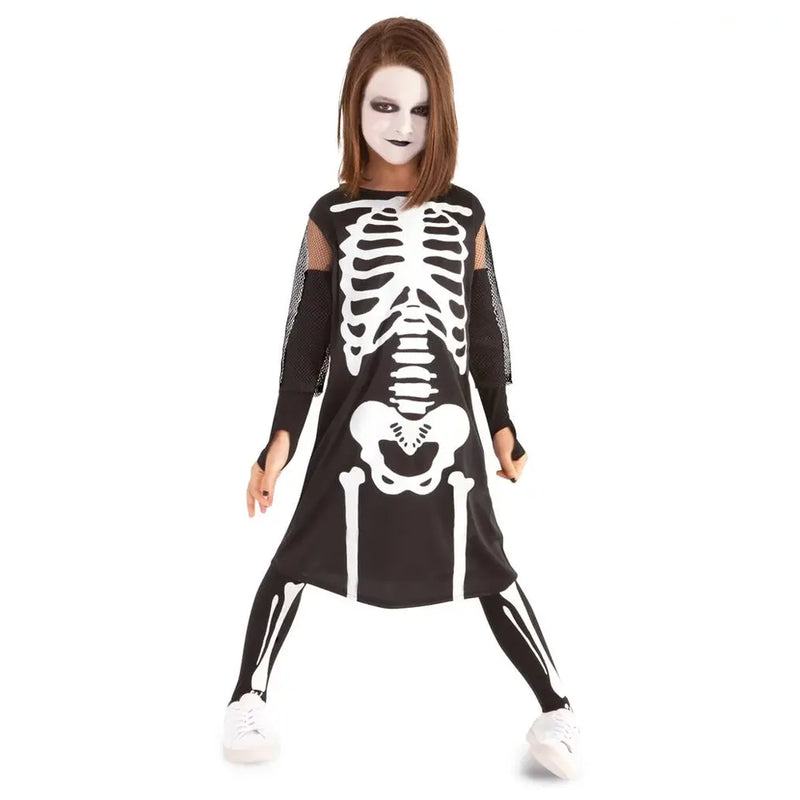 Girls' Halloween Skeleton Costume