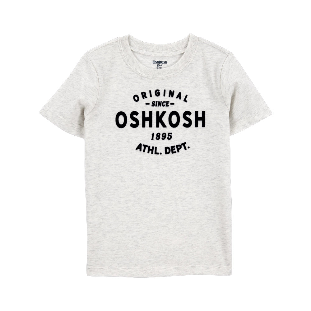 T-shirt à Graphique avec Logo OshKosh Garçon - Blanc