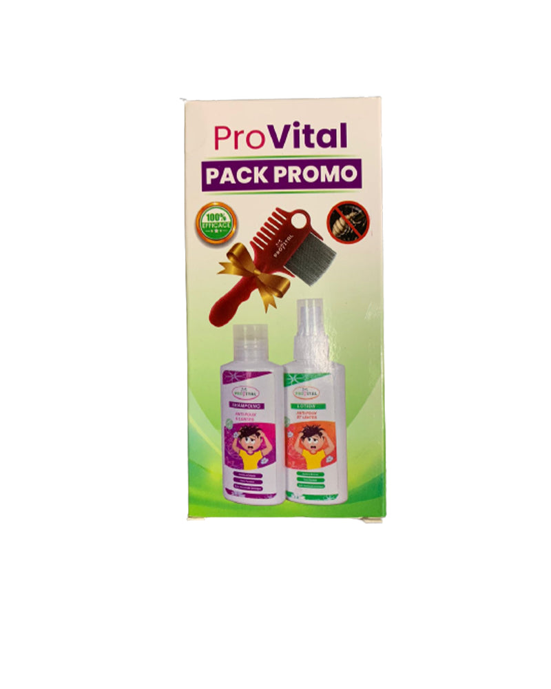 ProVital Anti-Lice Lotion and Shampoo Pack + Comb
