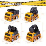 Lot de 4 Véhicules de Construction à Friction - 3A+