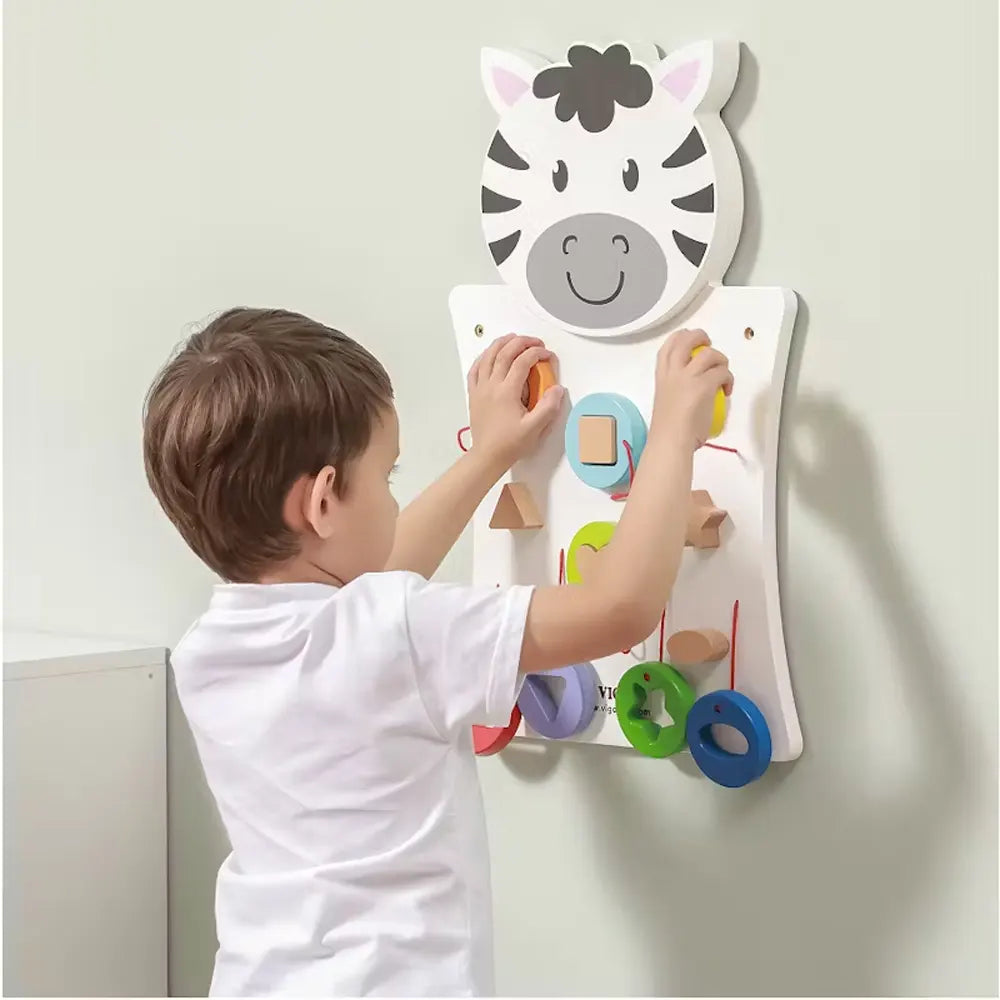 Viga Toys Jeu mural Associer les Formes - 18m+