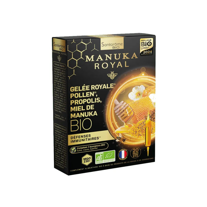 Santarome Gelée Royale Pollen Propolis Miel de Manuka - 20 Ampoules