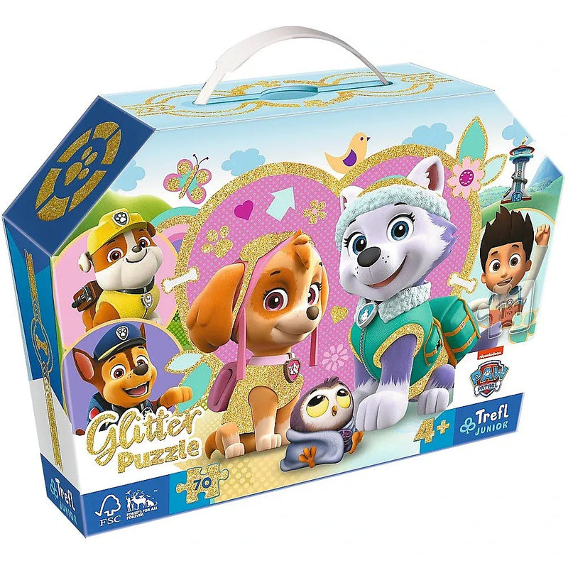 Trefl Puzzle Glitter Pat Patrouille 70 Pièces - 4A+