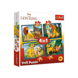 Trefl Puzzle 4en1 Les Aventures du Roi Lion - 4A+