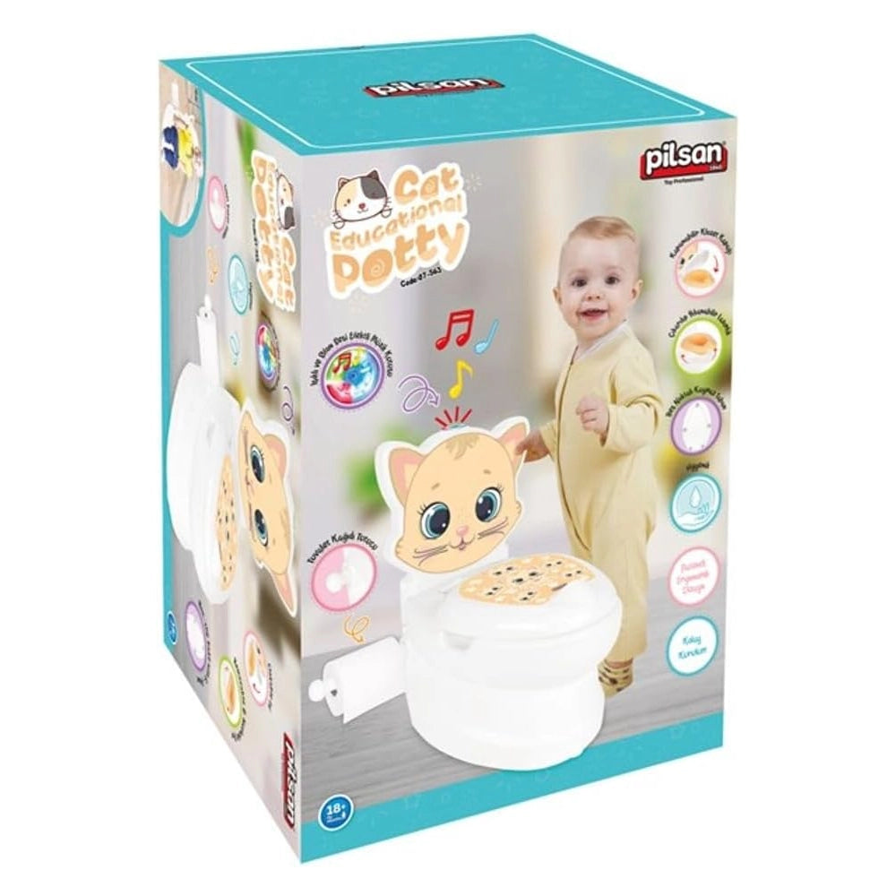 Pilsan Siège de Toilette Éducatif pour Bébé 18M+ - Chat