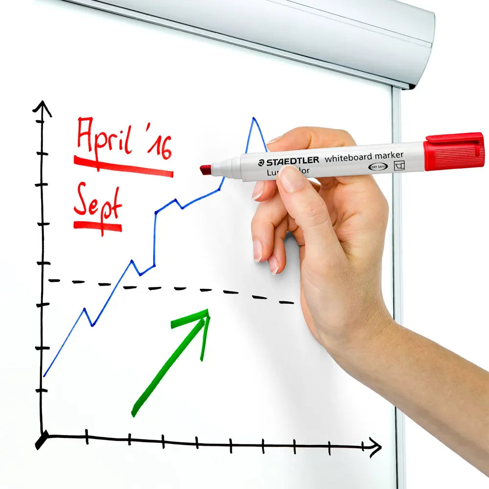 Staedtler Lot de 4 Marqueurs Whiteboard Lumocolor® 351 B Biseautée