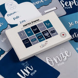 Cartes Étapes - Premières Fois de Bébé Bleu
