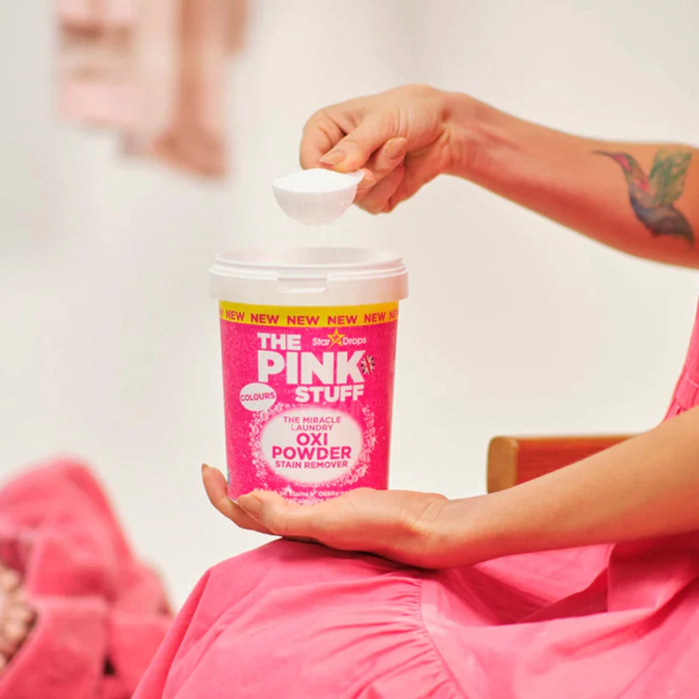 The Pink Stuff The Miracle Laundry Oxi Powder Stain Remover for Colors - 1Kg