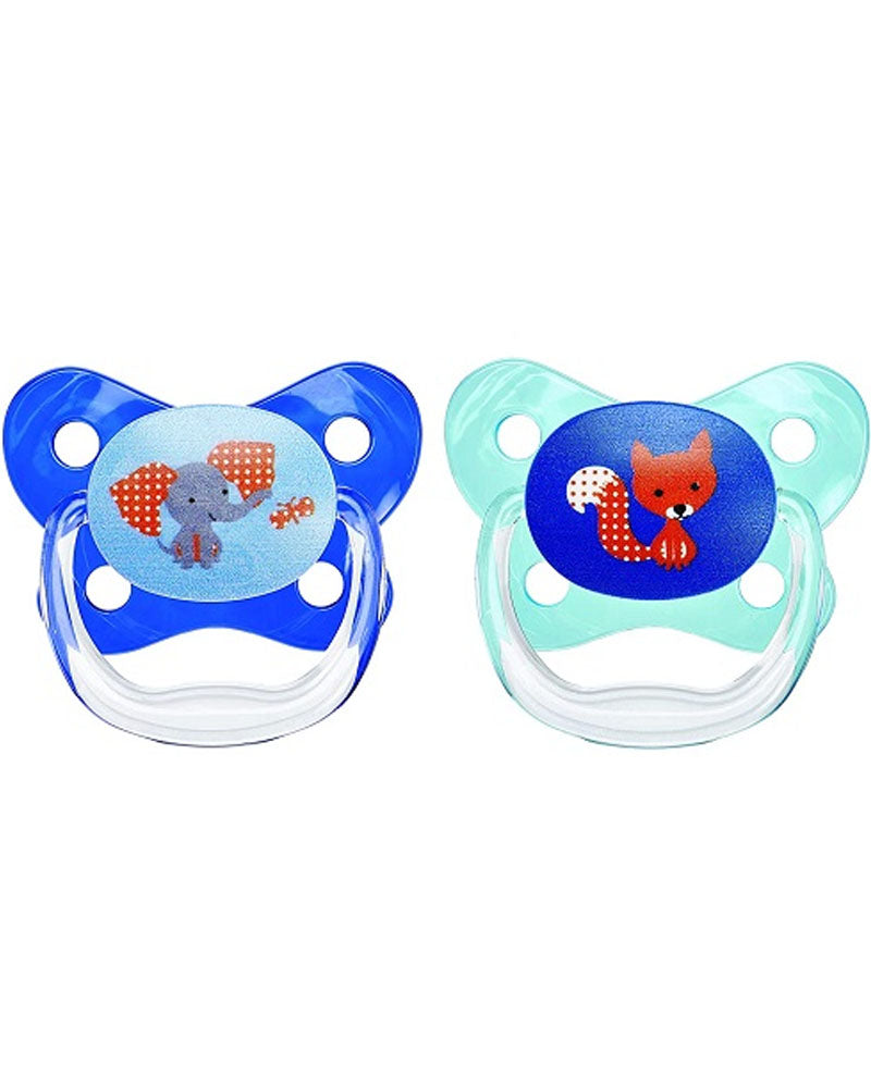 Dr. Brown's Pack de 2 Sucettes BUTTERFLY SHIELD Stage2 6-12M - Blue