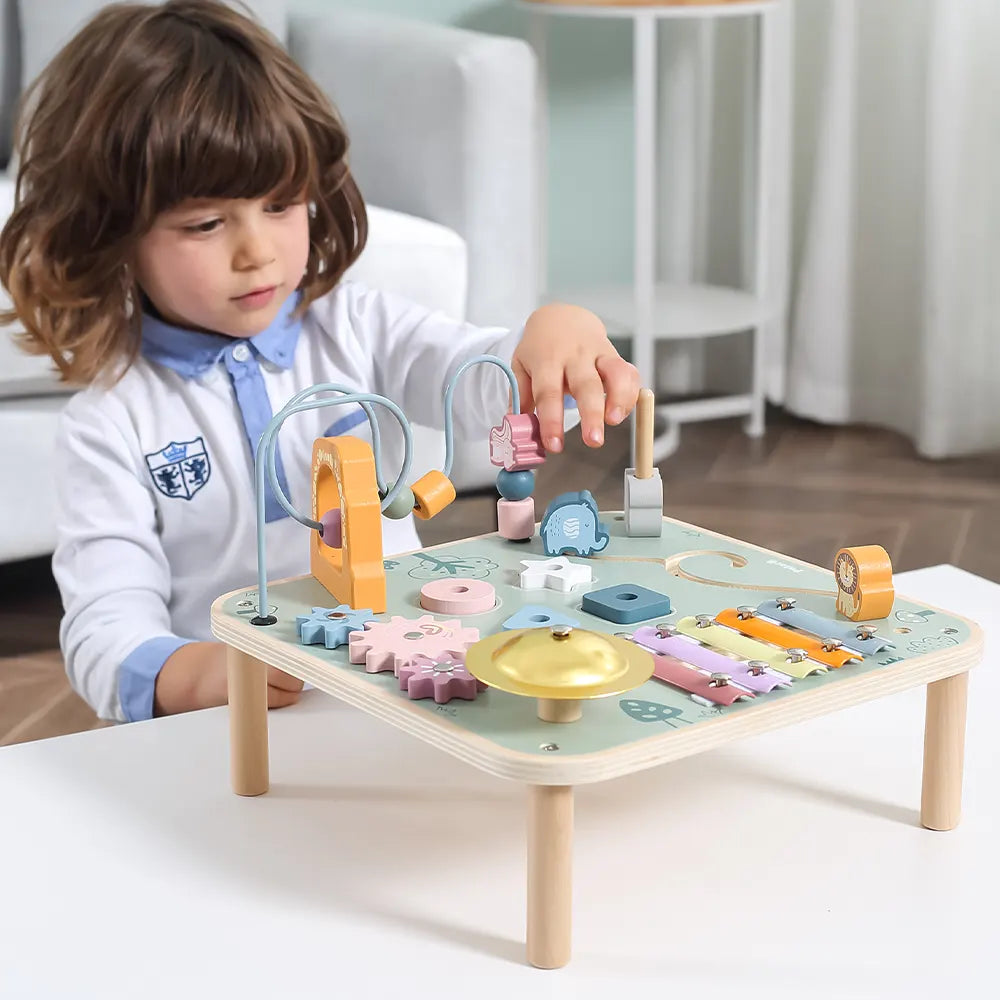 Viga Toys PolarB Table d'Activité Multifonctions en Bois 18M+