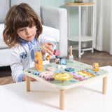 Viga Toys PolarB Table d'Activité Multifonctions en Bois 18M+