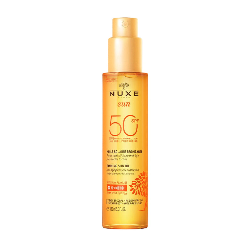 Nuxe Sun Aceite Bronceador SPF50 Rostro y Cuerpo - 150ml