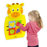 Viga Toys Jouet Mural Girafe Montessori en Bois - 18M+
