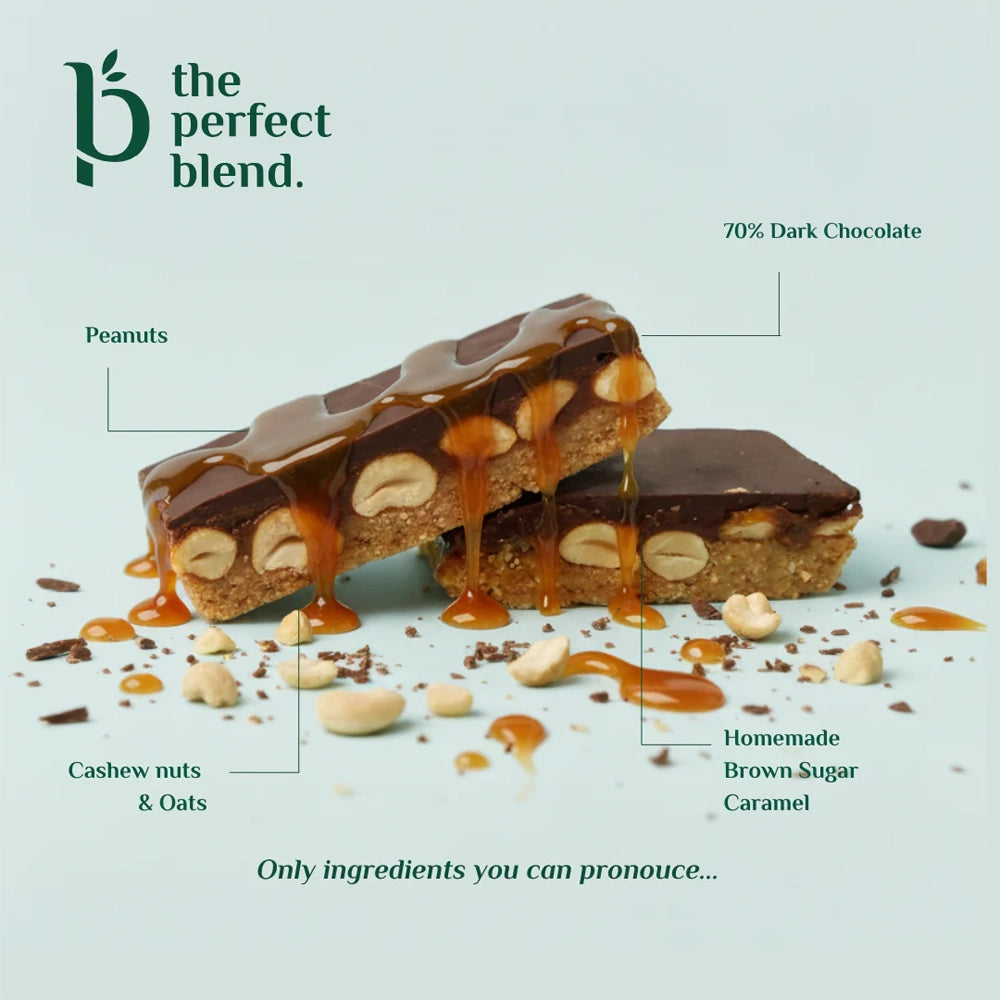 Barre Caramel Cajou - The Perfect Blend - Protéinée & Gourmande
