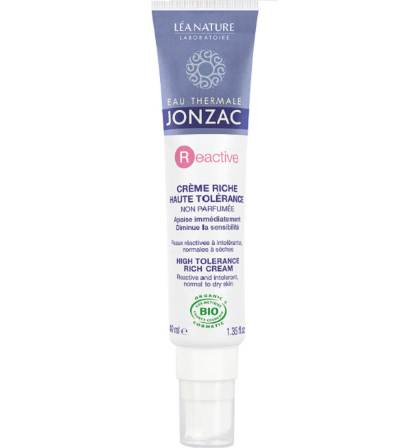 EAU THERMALE JONZAC RÉACTIVE CRÈME RICHE HAUTE TOLÉRANCE 40 ml