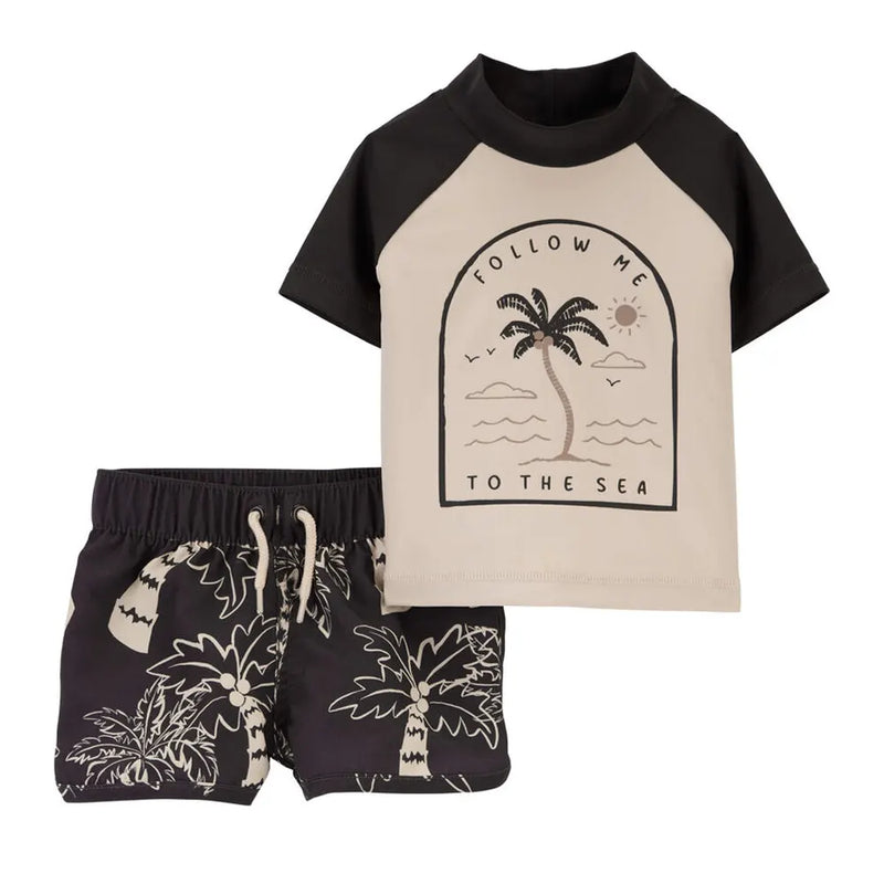 Maillot de Bain 2 Pièces Carter's - Palmier Noir