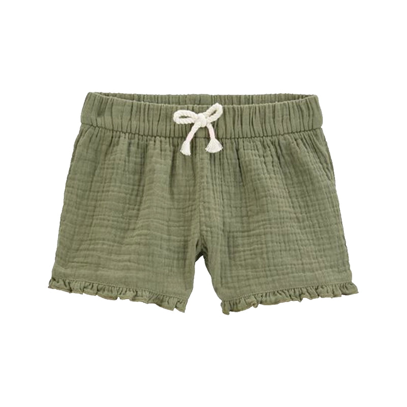 Short en Gaze à Volants Fille Carter's - Vert