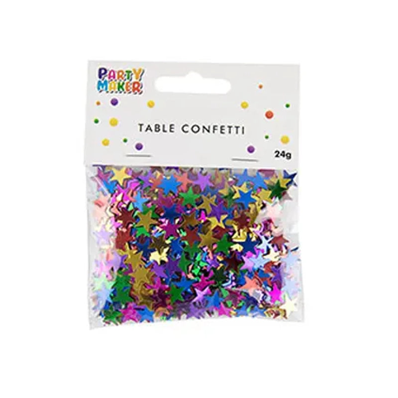 Confettis Multicolores 24g - Grandes Étoiles