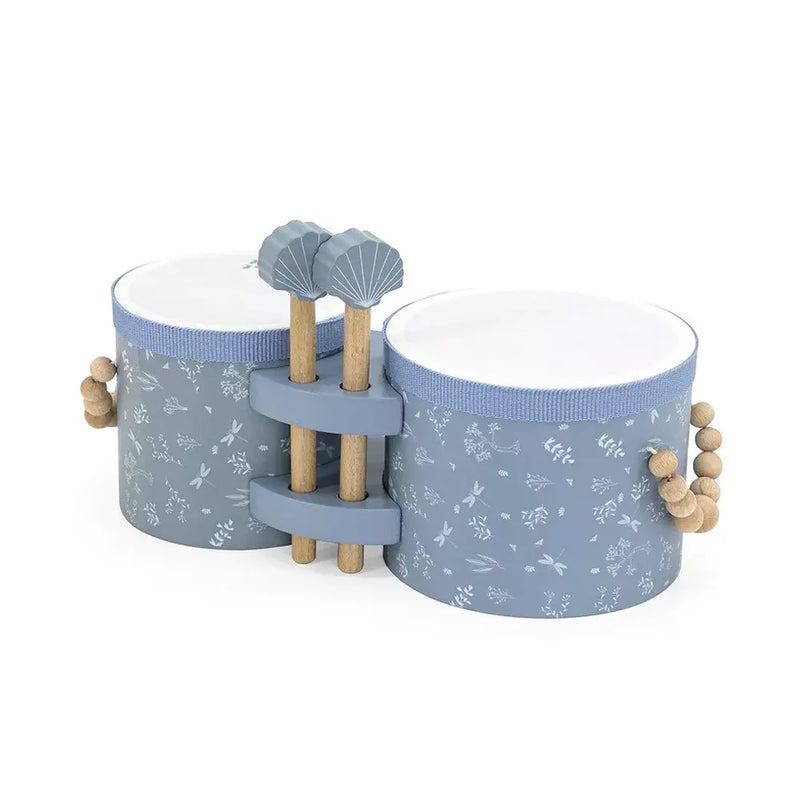 Label Label Bongos en Bois - Bleu