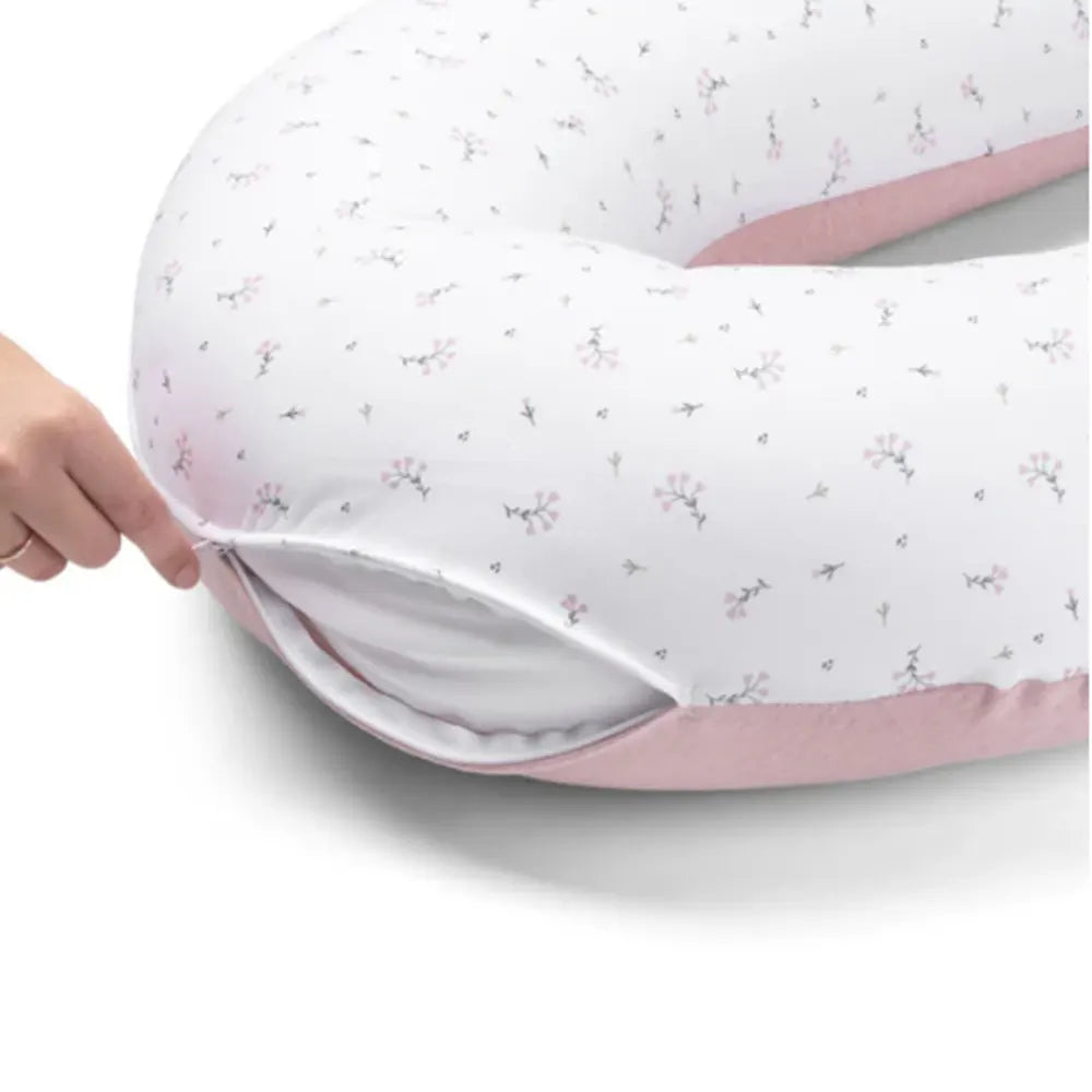 Coussin d'Allaitement et de Maternité Softy - Flower Pink