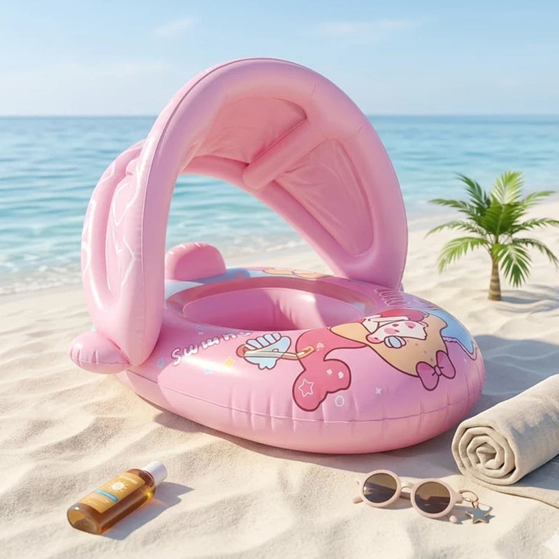 Bouée Siège avec Pare-soleil pour Bébé - Sweet World