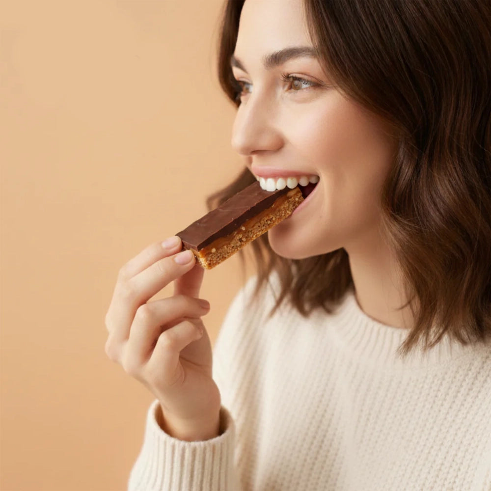 Barre Caramel Amande - The Perfect Blend - Source de Fibres & Protéines